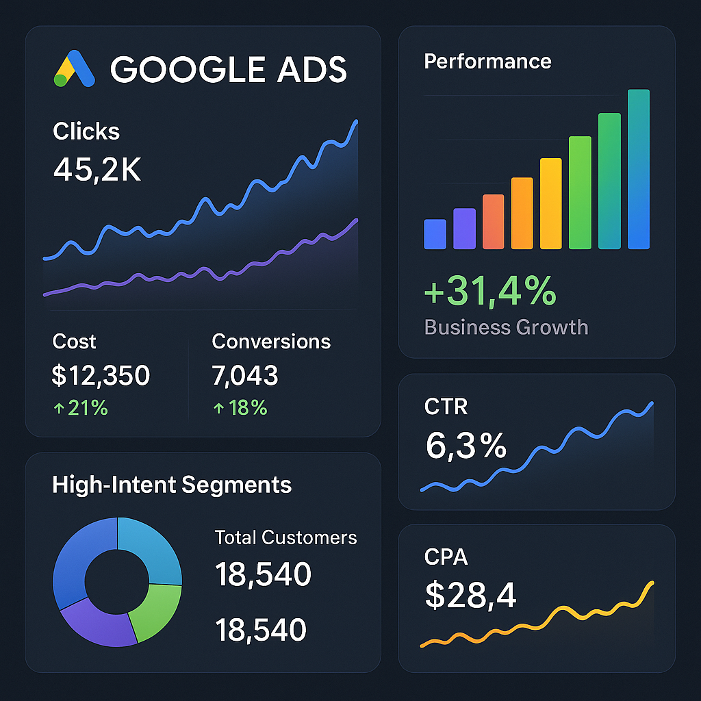 Use Ads Google to Attract High-Intent Customers and Grow Business